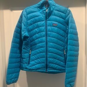 Women's Down Sweater  size M Balkan Blue